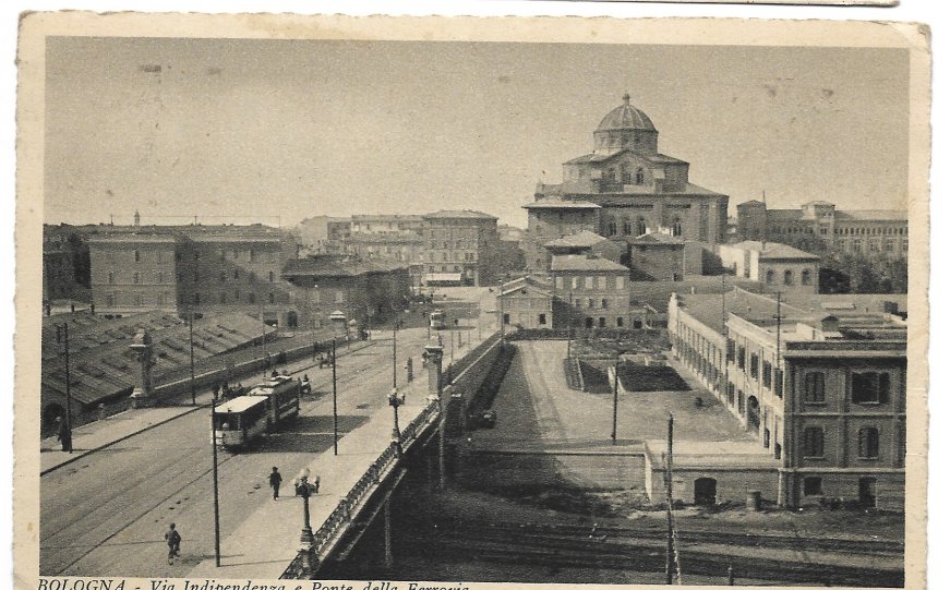 Via Matteotti e Ponte della Ferrovia, Bologna, 1933
